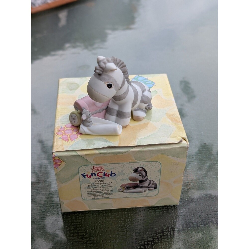 True Friendship Is a Treasure Precious Moments F0003 Zebra Nursery Decor Collect